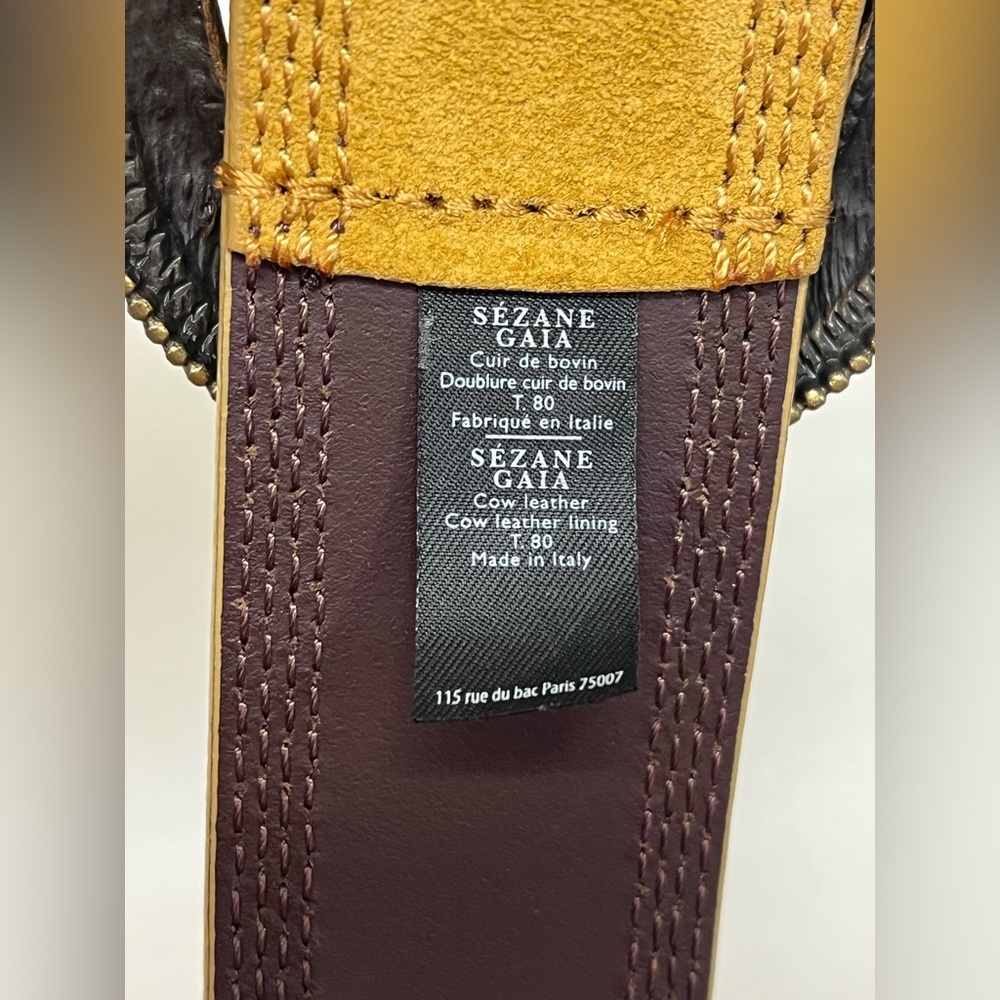 Sezane - Gaia Belt - Hkmey - Size 80 - Picture 6 of 9